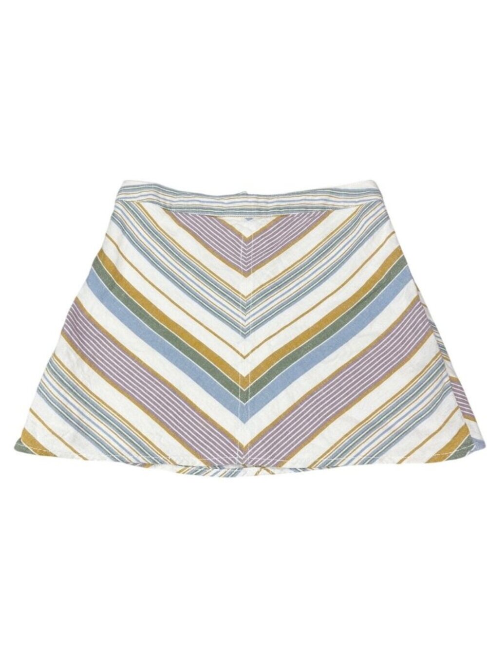 Free People Yours Truly Mini Cotton Linen Blend Skirt 6 - Picture 2 of 5